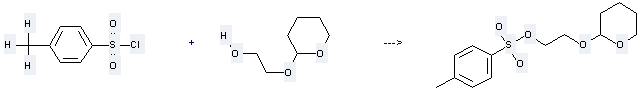 Ethanol,2-[(tetrahydro-2H-pyran-2-yl)oxy]- can be used to produce 1-p-Tosyl-2-(2-tetrahydropyranyloxy)aethan